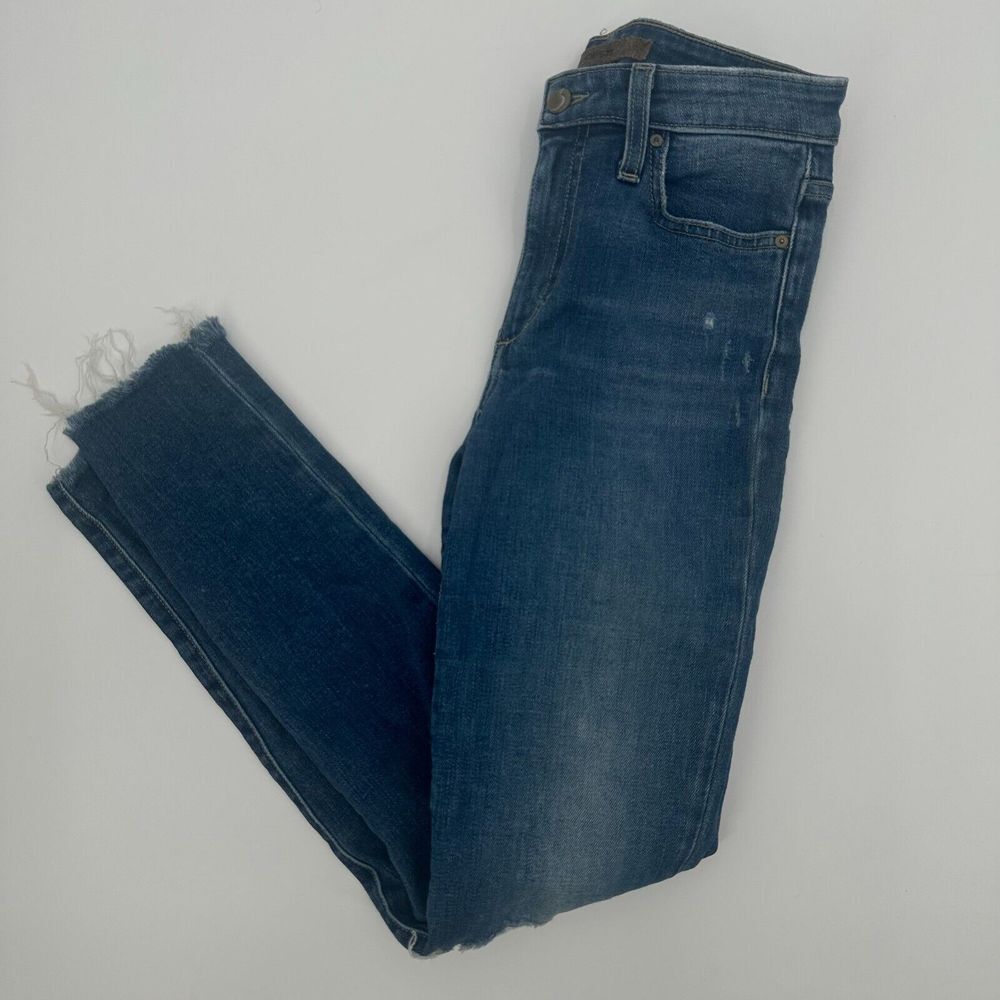 Joe's‎ Jeans Women's 25W Blue Denim Distressed The Charlie High Rise Skinny Leg